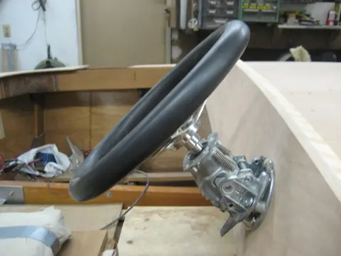Hot Rod: Hydraulic steering: The tilt helm is a very nice feature