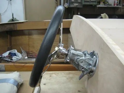 Hot Rod: Hydraulic steering: The tilt helm is a very nice feature