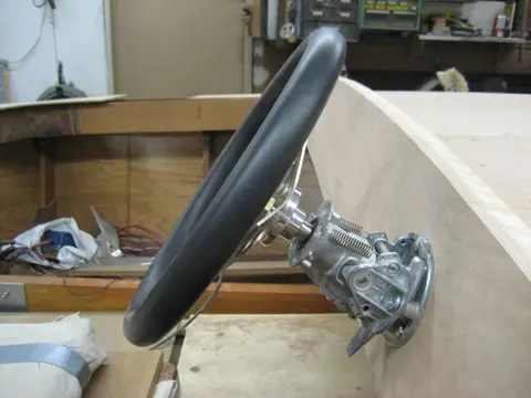 Hot Rod: Hydraulic steering: The tilt helm is a very nice feature