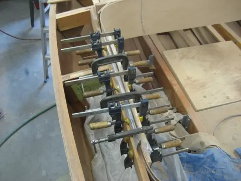 Hot Rod: Carlings and trim: Second lamination, Port corner