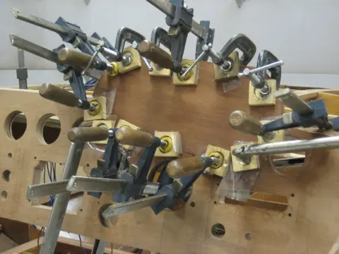 Hot Rod: Carlings and trim: Second lamination, Port corner