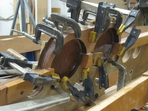 Hot Rod: Carlings and trim: Second lamination, Port corner