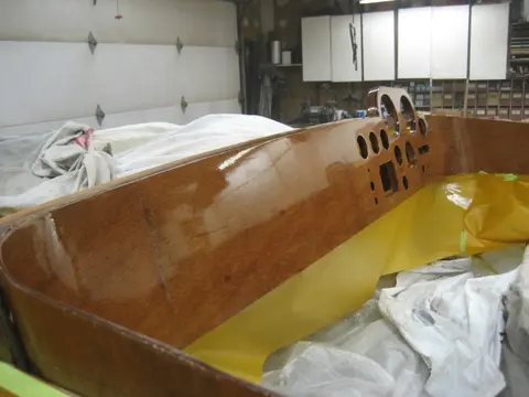Hot Rod: Carlings and trim: Second lamination, Port corner