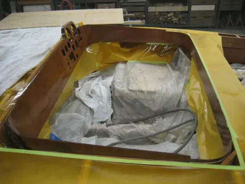 Hot Rod: Carlings and trim: Second lamination, Port corner