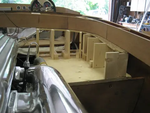 Hot Rod: Jump seats and fuel tank: The following photos depict construction details for the rear jump seats