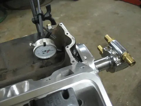 Hot Rod: 355 engine: Pistons are TRW .030" over flat top forged units