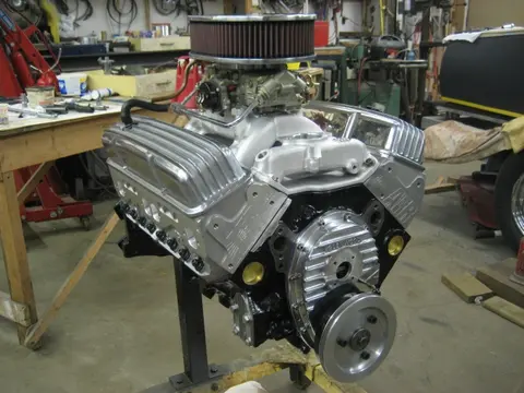 Hot Rod: 355 engine: The stock head bolts were upgraded with an ARP head stud kit