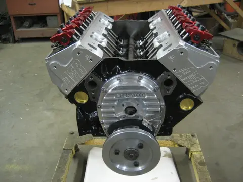 Hot Rod: 355 engine: The stock head bolts were upgraded with an ARP head stud kit