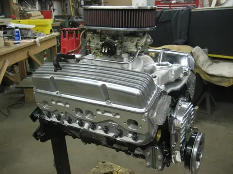 Hot Rod: 355 engine: The stock head bolts were upgraded with an ARP head stud kit