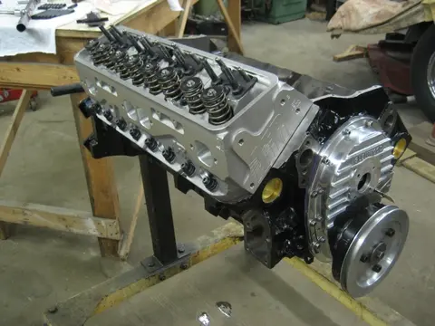 Hot Rod: 355 engine: The stock head bolts were upgraded with an ARP head stud kit
