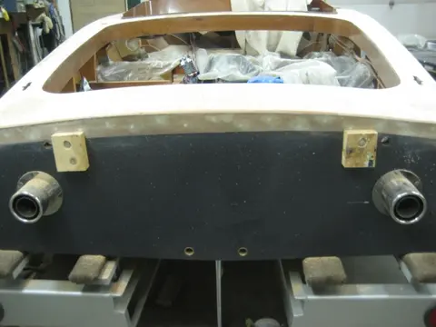 Hot Rod: Deck: With the rear deck panels installed, it's time to put a 1/2" radius on the deck ply at the
