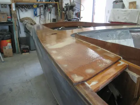 Hot Rod: Deck: Deck was covered with 10 ounce fiberglass cloth