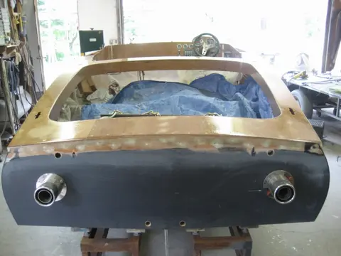 Hot Rod: Deck: Deck was covered with 10 ounce fiberglass cloth