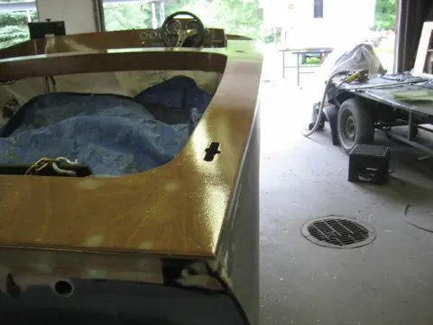 Hot Rod: Deck: Deck was covered with 10 ounce fiberglass cloth
