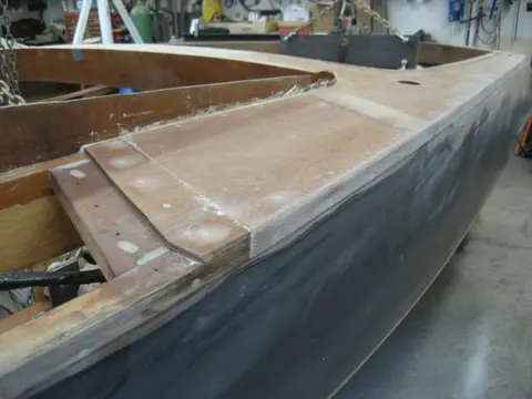 Hot Rod: Deck: Deck was covered with 10 ounce fiberglass cloth