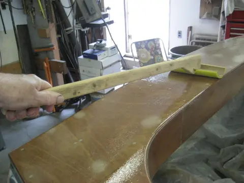 Hot Rod: Deck: Deck was covered with 10 ounce fiberglass cloth
