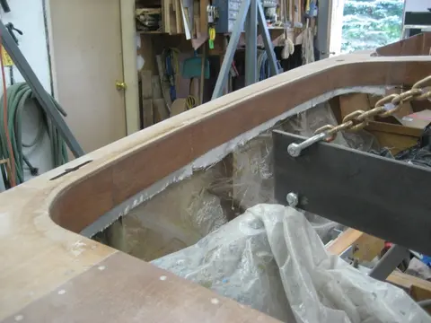 Hot Rod: Deck: Deck was covered with 10 ounce fiberglass cloth