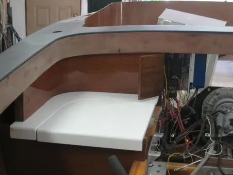 Hot Rod: Jump seats and fuel tank: Port side fuel tank was placed on its cradle and the jumpseat panels were installed