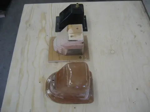 Hot Rod: Deck: The pop-up bow light mounts in a plastic housing (at left of photo)