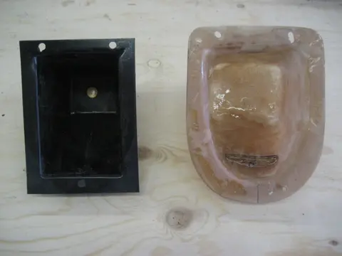 Hot Rod: Deck: The pop-up bow light mounts in a plastic housing (at left of photo)