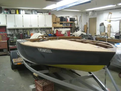 Hot Rod: Deck: Starboard deck was installed using thickened epoxy and fastened with silicon bronze screws