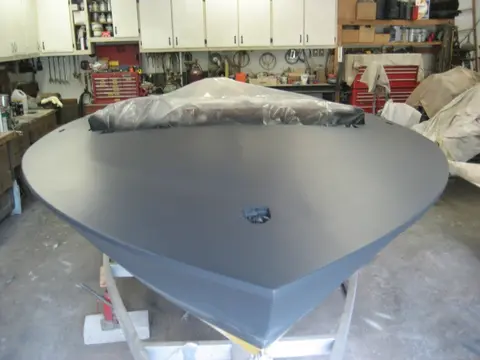 Hot Rod: Deck: The deck was airfiled with 80 grit sandpaper followed up with 100 grit on a longboard