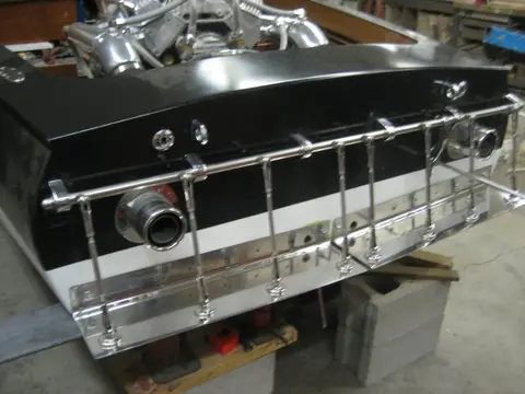 Hot Rod: Cavitation plates: Once we got the control rod back from the machine shop, the turnbucles were trial fitted