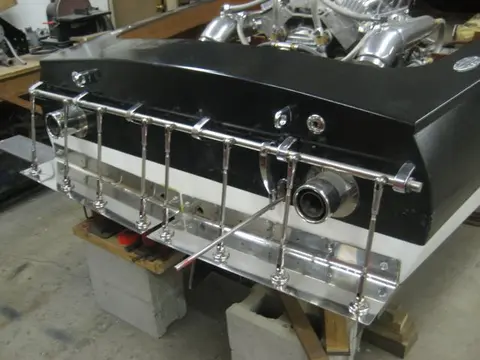 Hot Rod: Cavitation plates: Once we got the control rod back from the machine shop, the turnbucles were trial fitted