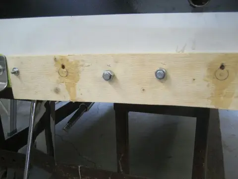 Hot Rod: Cavitation plates: The cavitation plate is fastened to the transom with 5/16" x 3-1/2" stainless steel button