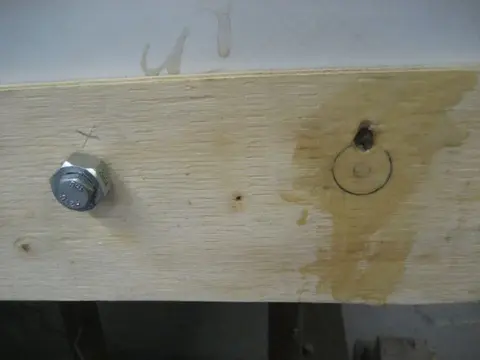 Hot Rod: Cavitation plates: The cavitation plate is fastened to the transom with 5/16" x 3-1/2" stainless steel button