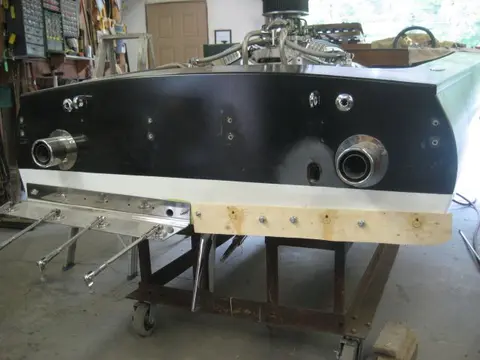 Hot Rod: Cavitation plates: The cavitation plate is fastened to the transom with 5/16" x 3-1/2" stainless steel button
