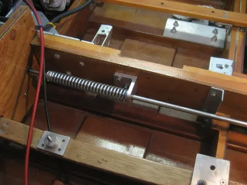 Hot Rod: Cavitation plates: It's a very tight fit, but there's just enough room for the thru hull fitting and cavitati