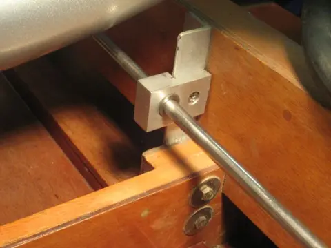 Hot Rod: Cavitation plates: It's a very tight fit, but there's just enough room for the thru hull fitting and cavitati