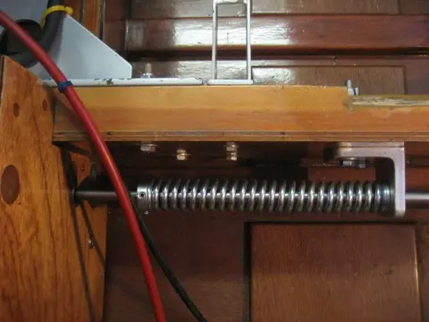 Hot Rod: Cavitation plates: It's a very tight fit, but there's just enough room for the thru hull fitting and cavitati