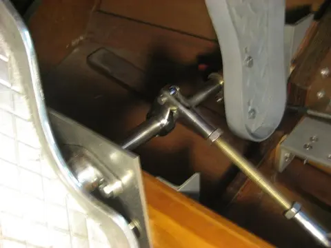 Hot Rod: Cavitation plates: It's a very tight fit, but there's just enough room for the thru hull fitting and cavitati