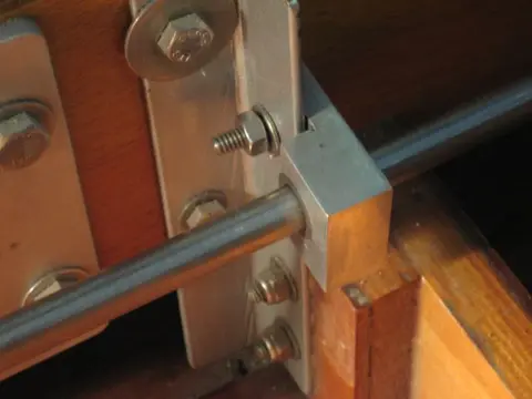 Hot Rod: Cavitation plates: It's a very tight fit, but there's just enough room for the thru hull fitting and cavitati