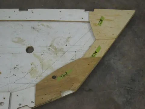 Hot Rod: Frame templates: The following photos describe how we produced frame templates for the Glen-L Hot Rod