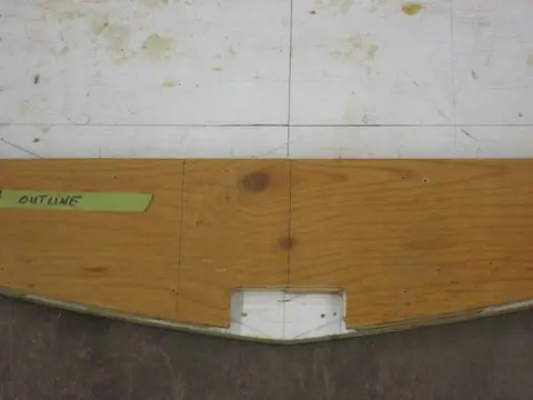 Hot Rod: Frame templates: The following photos describe how we produced frame templates for the Glen-L Hot Rod