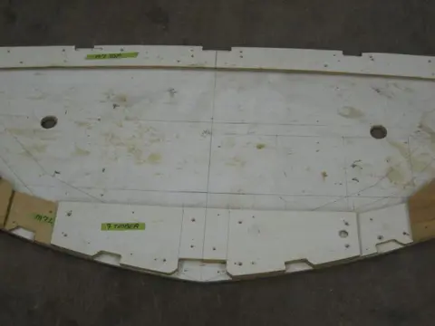 Hot Rod: Frame templates: The following photos describe how we produced frame templates for the Glen-L Hot Rod