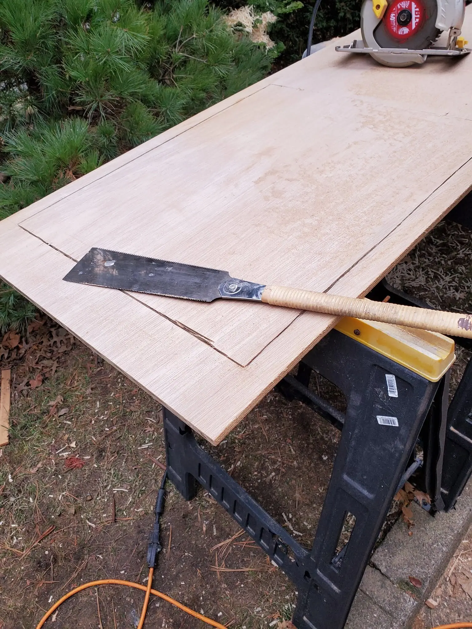 Jersey Girl: I started working on the construction of Jersey Girl’s aft cabin door today.