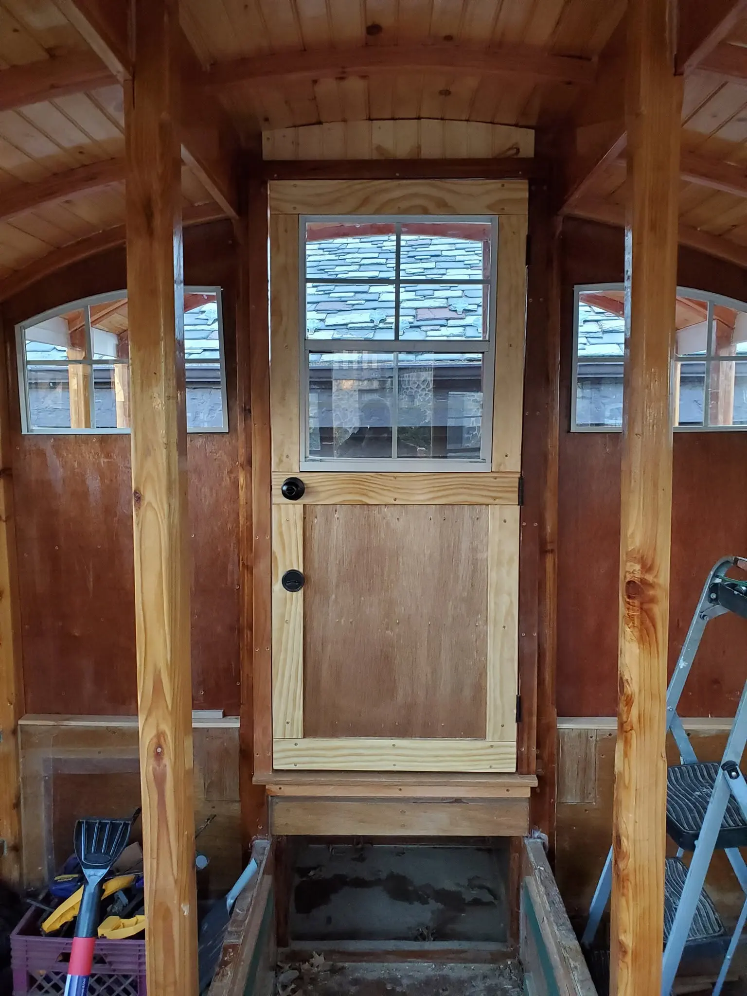 Jersey Girl: Jersey Girl's aft cabin door is, if I may use the expression without intending any...