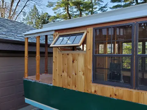 Jersey Girl: Today, I installed the clerestory awning window in the head area of Jersey Girl’s...