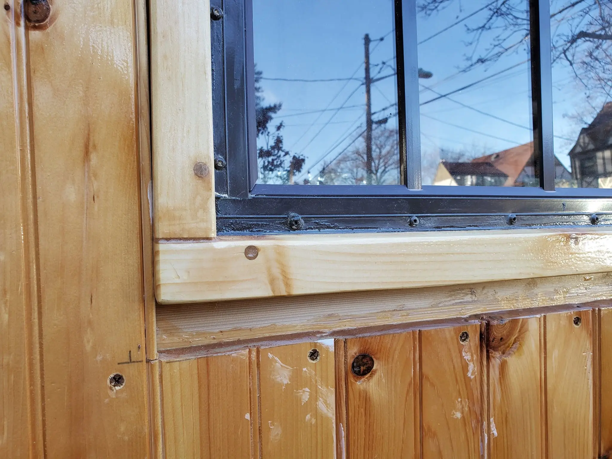 Jersey Girl: Today, I installed the clerestory awning window in the head area of Jersey Girl’s...