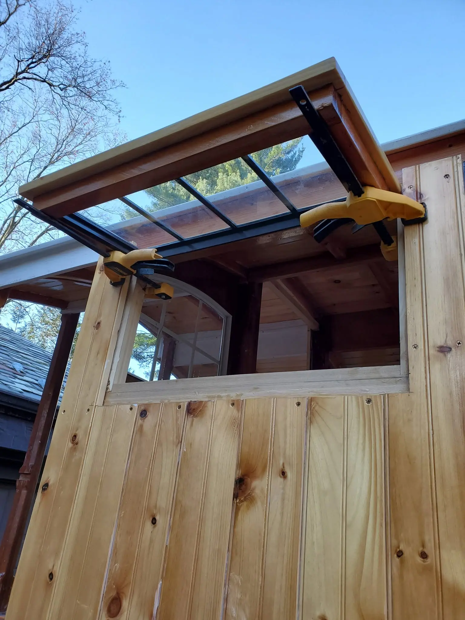 Jersey Girl: Today, I installed the clerestory awning window in the head area of Jersey Girl’s...