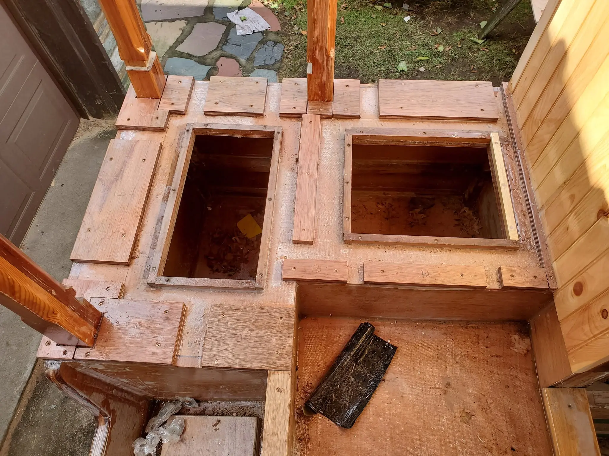 Jersey Girl: I’ve now installed all those scupper system pieces I made last week on Jersey Girl’s...