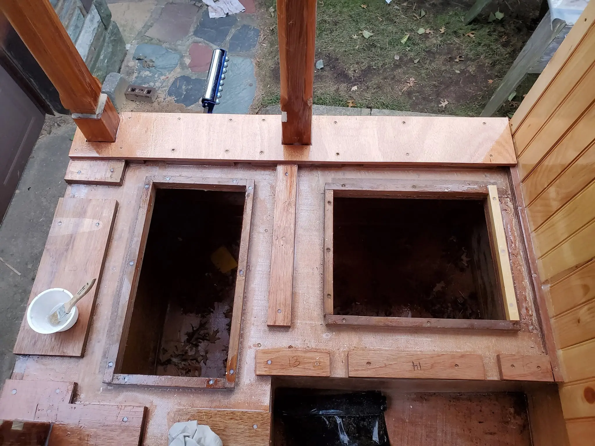 Jersey Girl: I’ve now installed all those scupper system pieces I made last week on Jersey Girl’s...