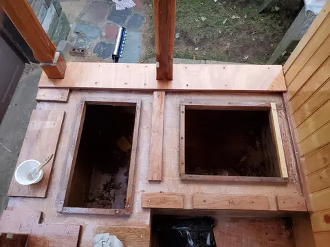 Jersey Girl: I’ve now installed all those scupper system pieces I made last week on Jersey Girl’s...
