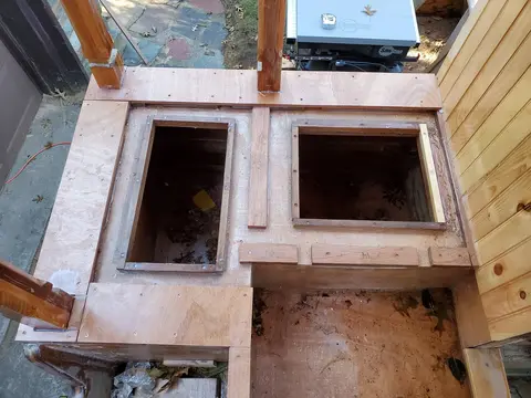 Jersey Girl: The hatch and drainage system for Jersey Girl’s aft deck has been installed (finally),...