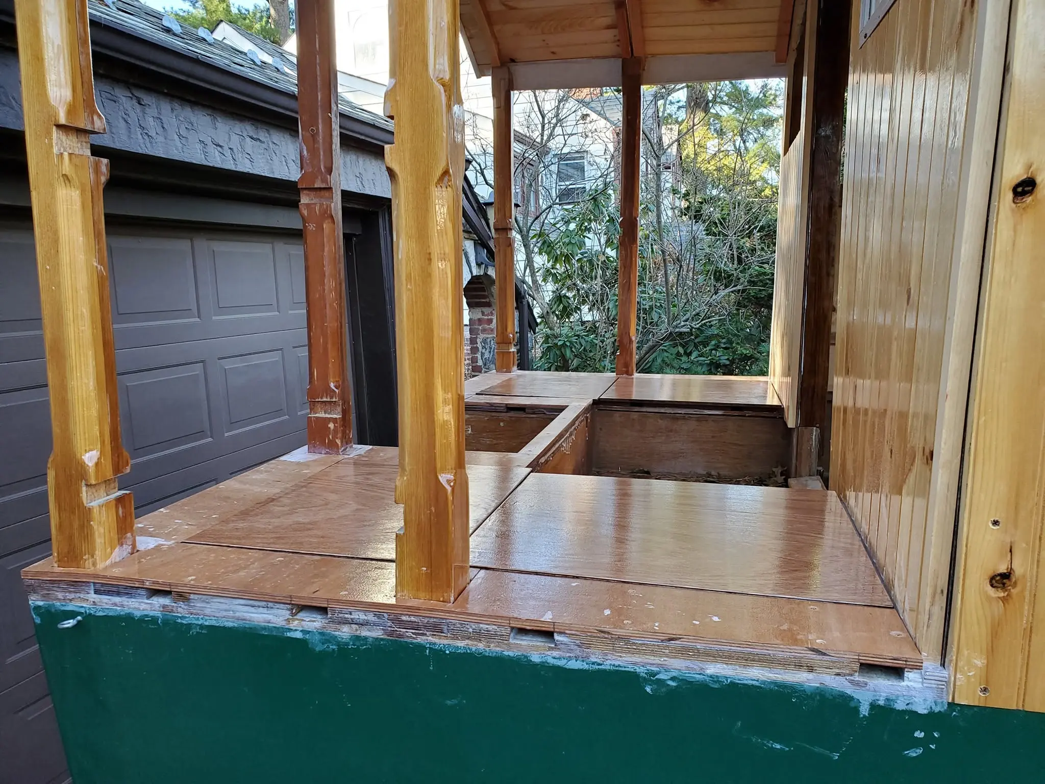 Jersey Girl: Jersey Girl’s aft deck hatch covers are functionally complete, which is to say they...