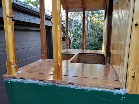 Jersey Girl: Jersey Girl’s aft deck hatch covers are functionally complete, which is to say they...